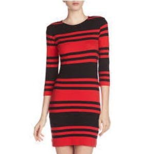 French connection striped bodycon dress size 0